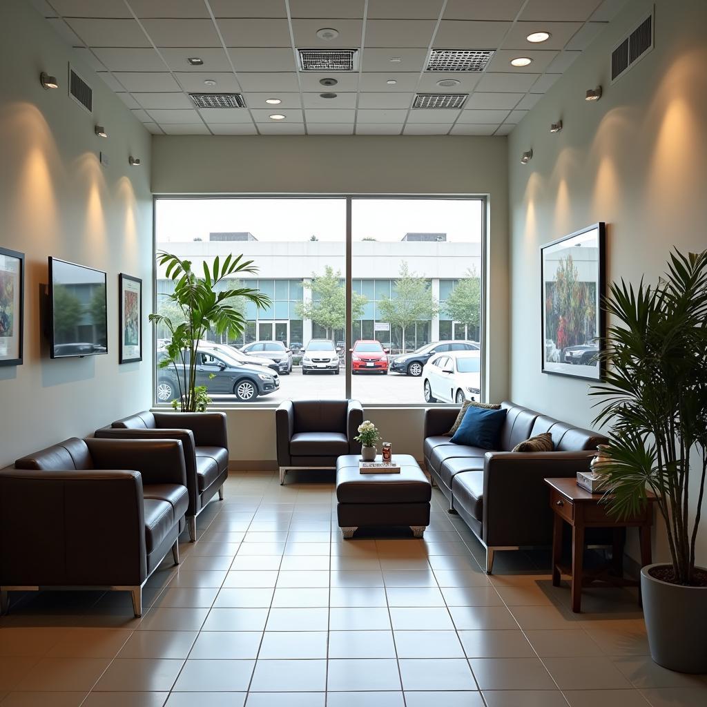 Comfortable Waiting Area at Kaushambi Car Service Centre