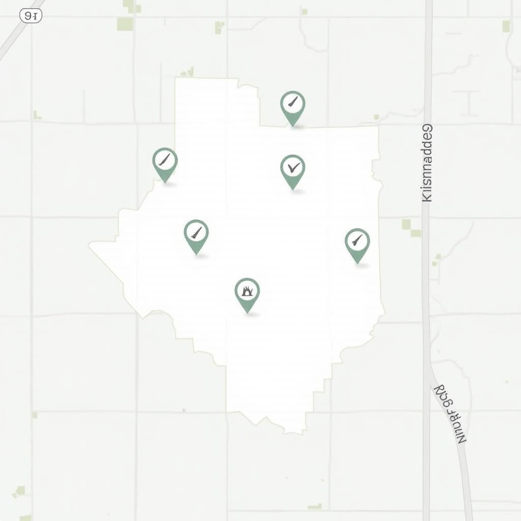 Map of Kelmscott Highlighting Car Wash Locations