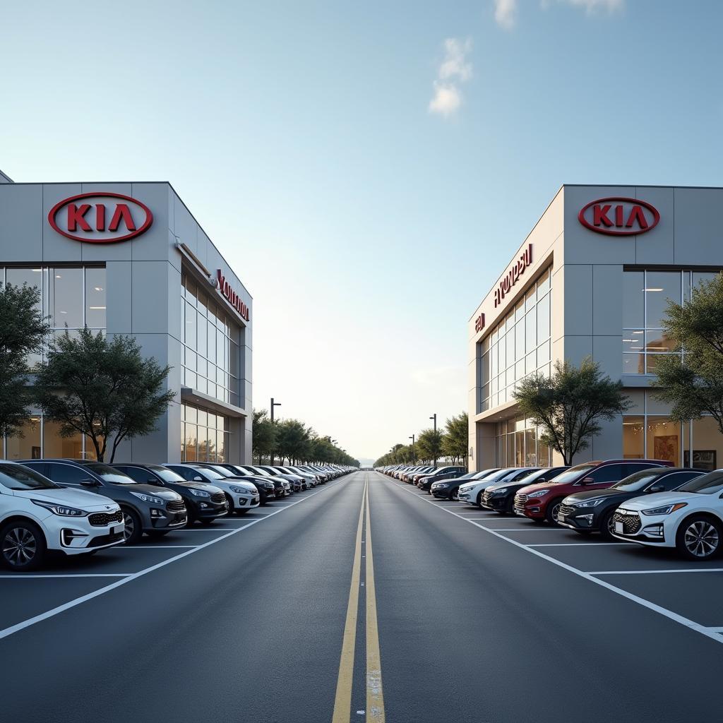 Separate Kia and Hyundai Dealerships