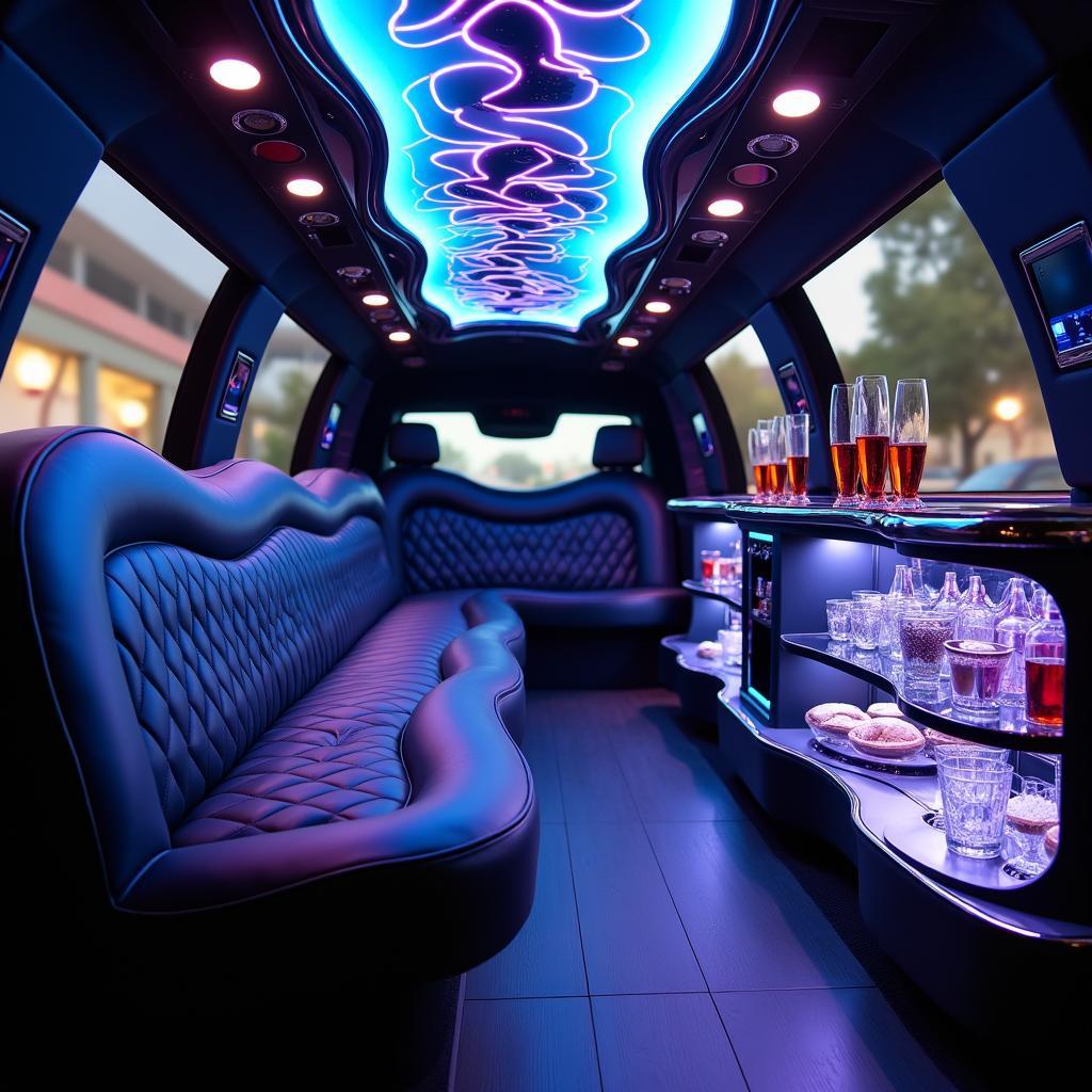 Luxury Las Vegas Limo Interior