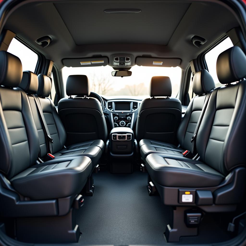 Comfortable Interior of a Car Service Vehicle