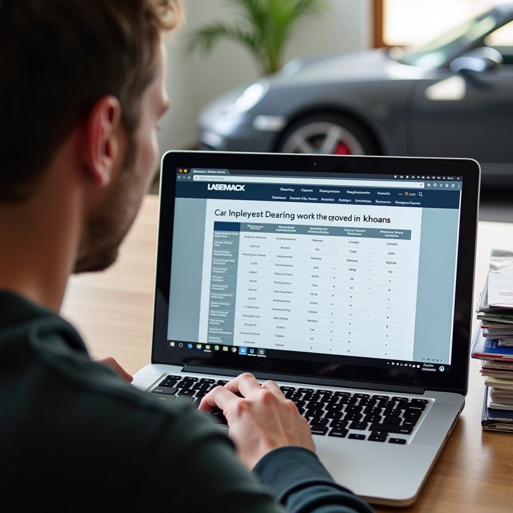 Finding Car Service Schedule Online Without a Manual