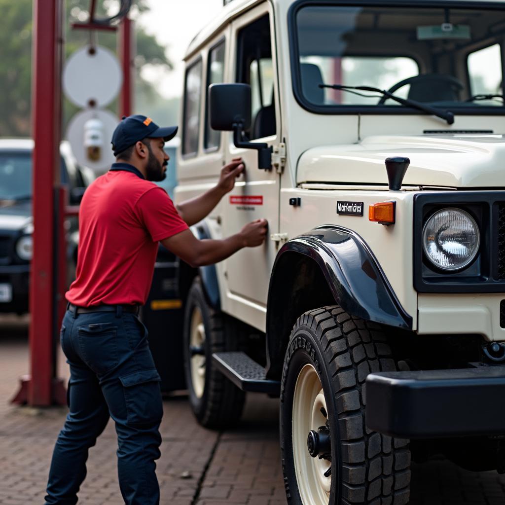 Routine Maintenance at Mahindra Car Service Centre in Pondicherry