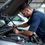 Major Car Service Engine Inspection