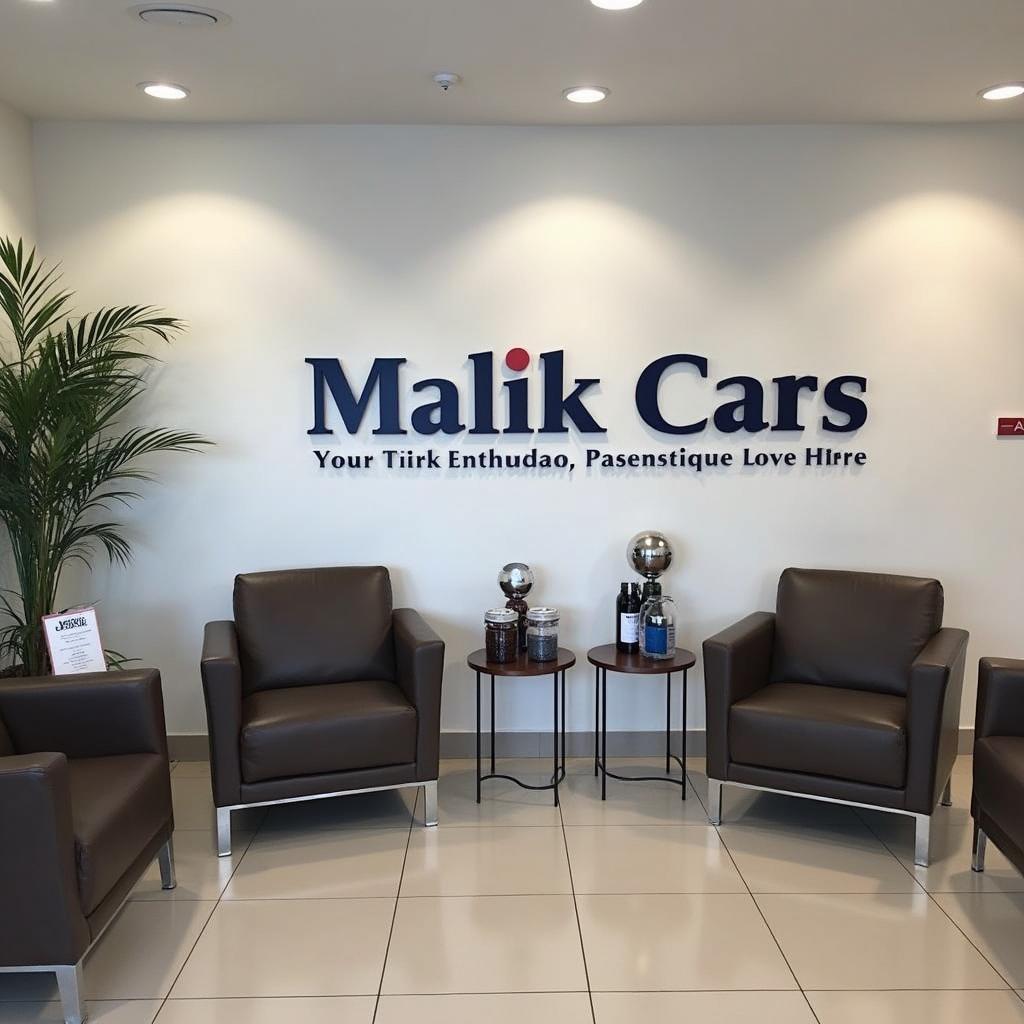 Malik Cars Customer Waiting Area