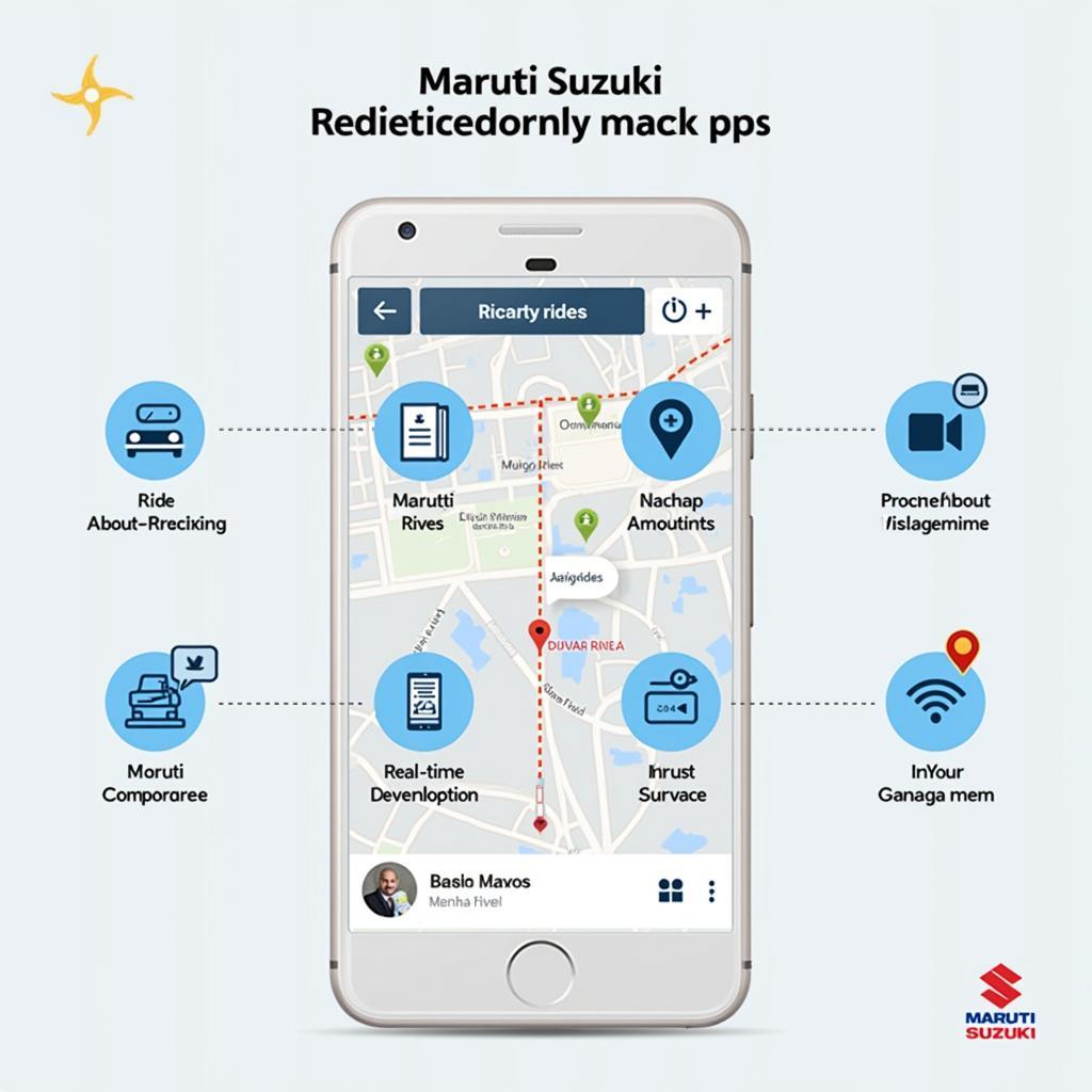 Maruti Suzuki Car Pooling App Interface