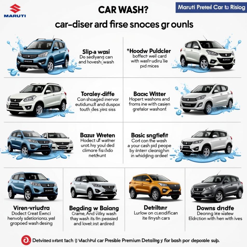 Different Maruti Car Wash Types