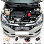 Maruti Desire Engine Compartment