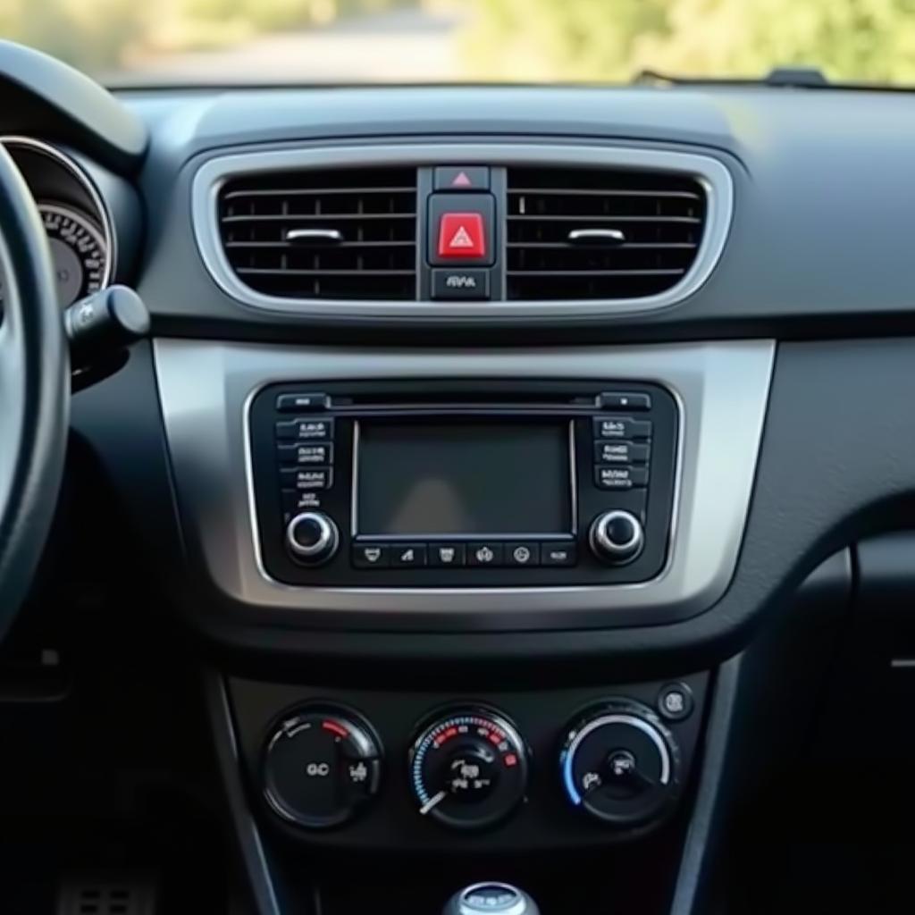 Maruti Suzuki Dzire dashboard with focus on AC vents