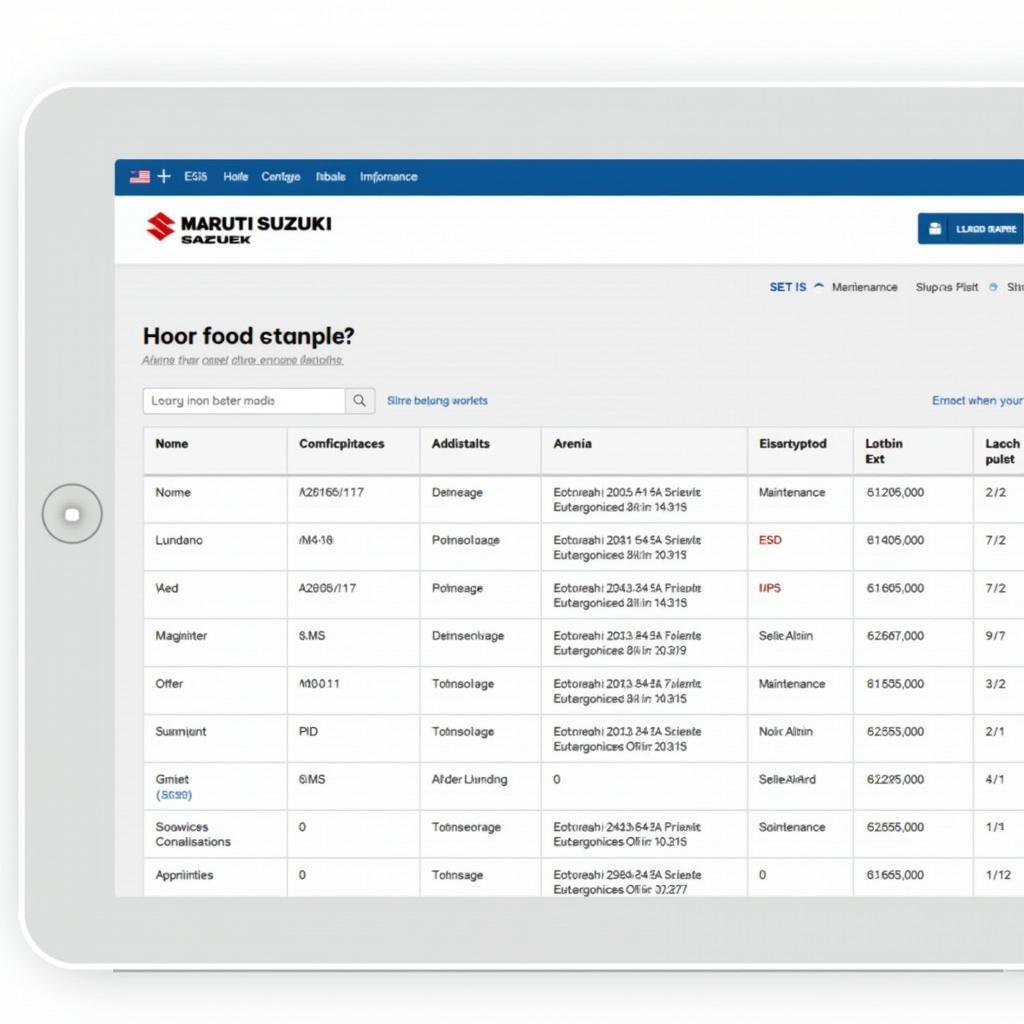 User-friendly Maruti Suzuki eBook Interface