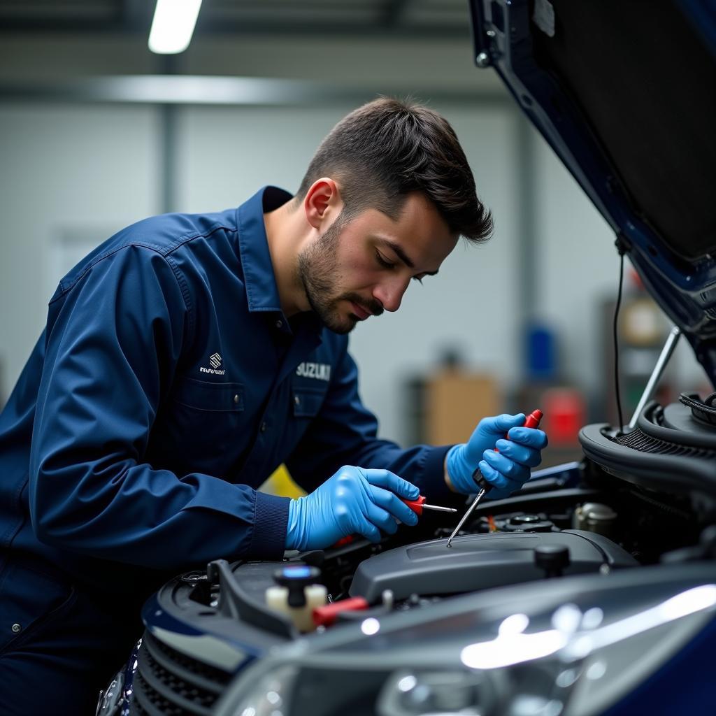 Maruti Suzuki Expert Technicians at Work