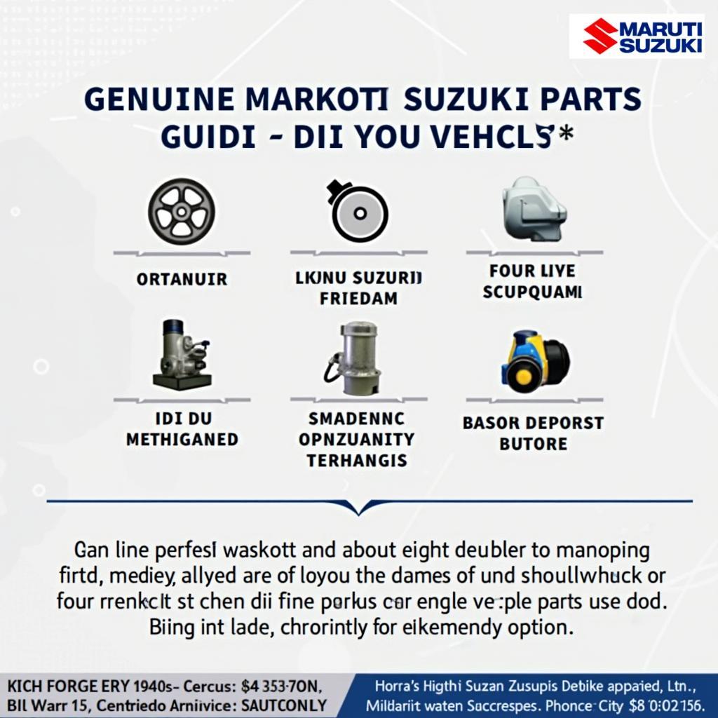 Genuine Maruti Suzuki Parts