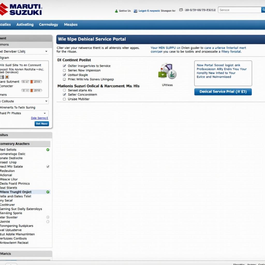 Maruti Suzuki Online Service Portal