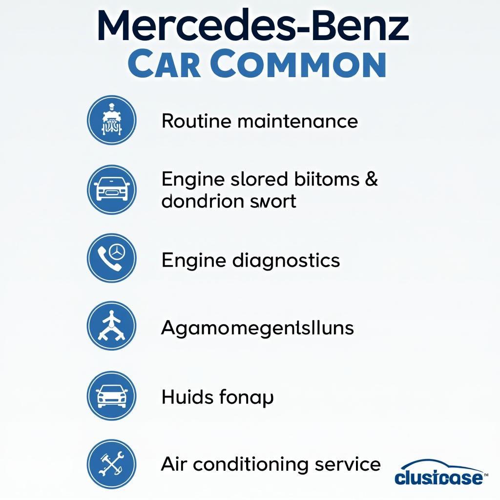 List of common Mercedes-Benz car services.