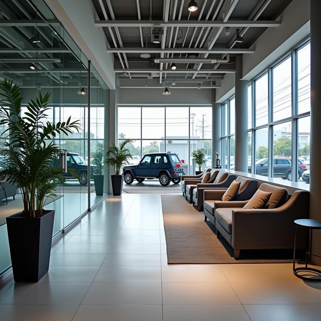 Modern Mercedes-Benz Service Center Interior