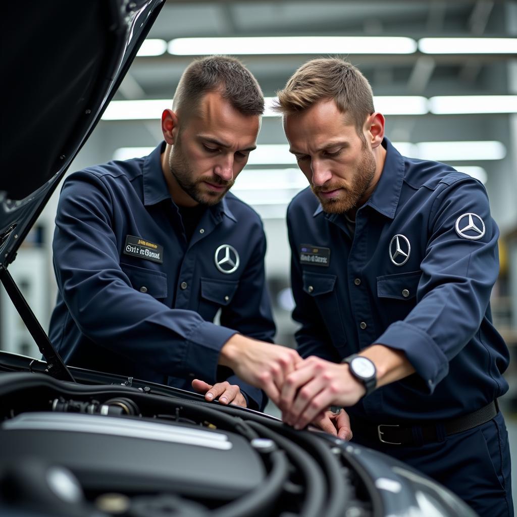 Skilled Mercedes-Benz Technicians