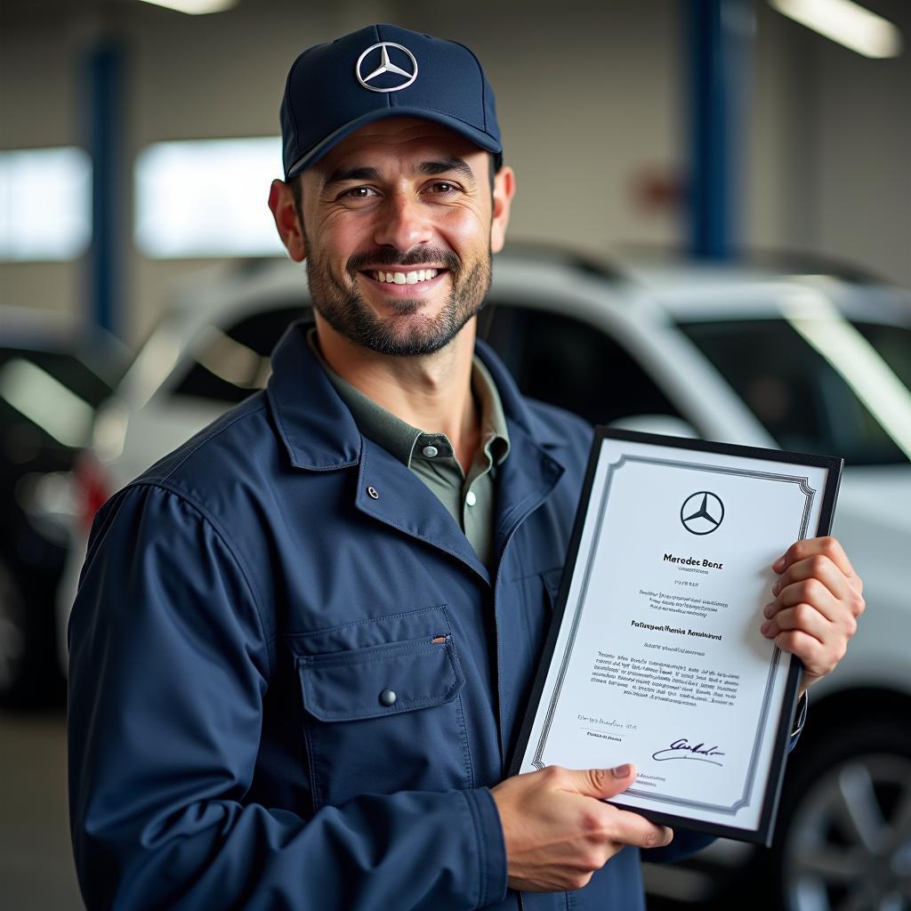 Car Service Centre Training Report on Mercedes