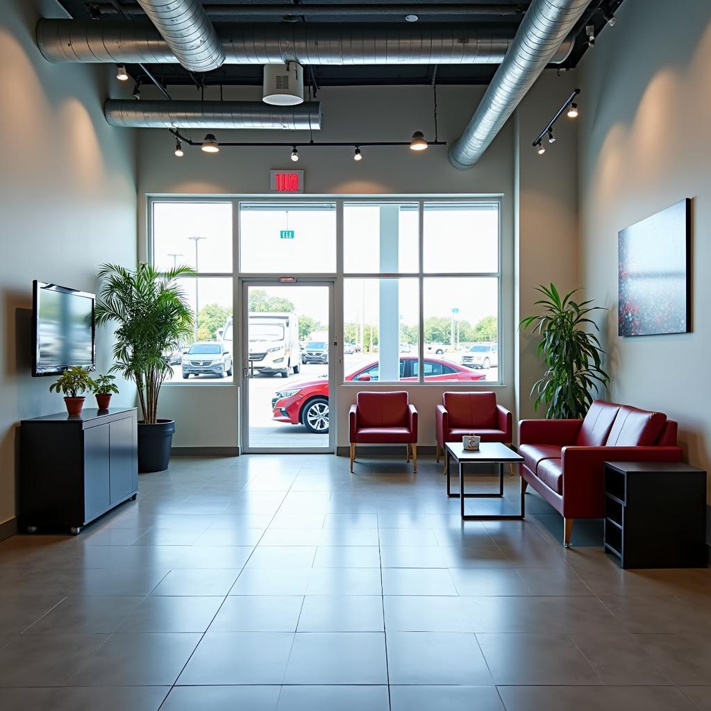 Modern Honda Service Center Waiting Area