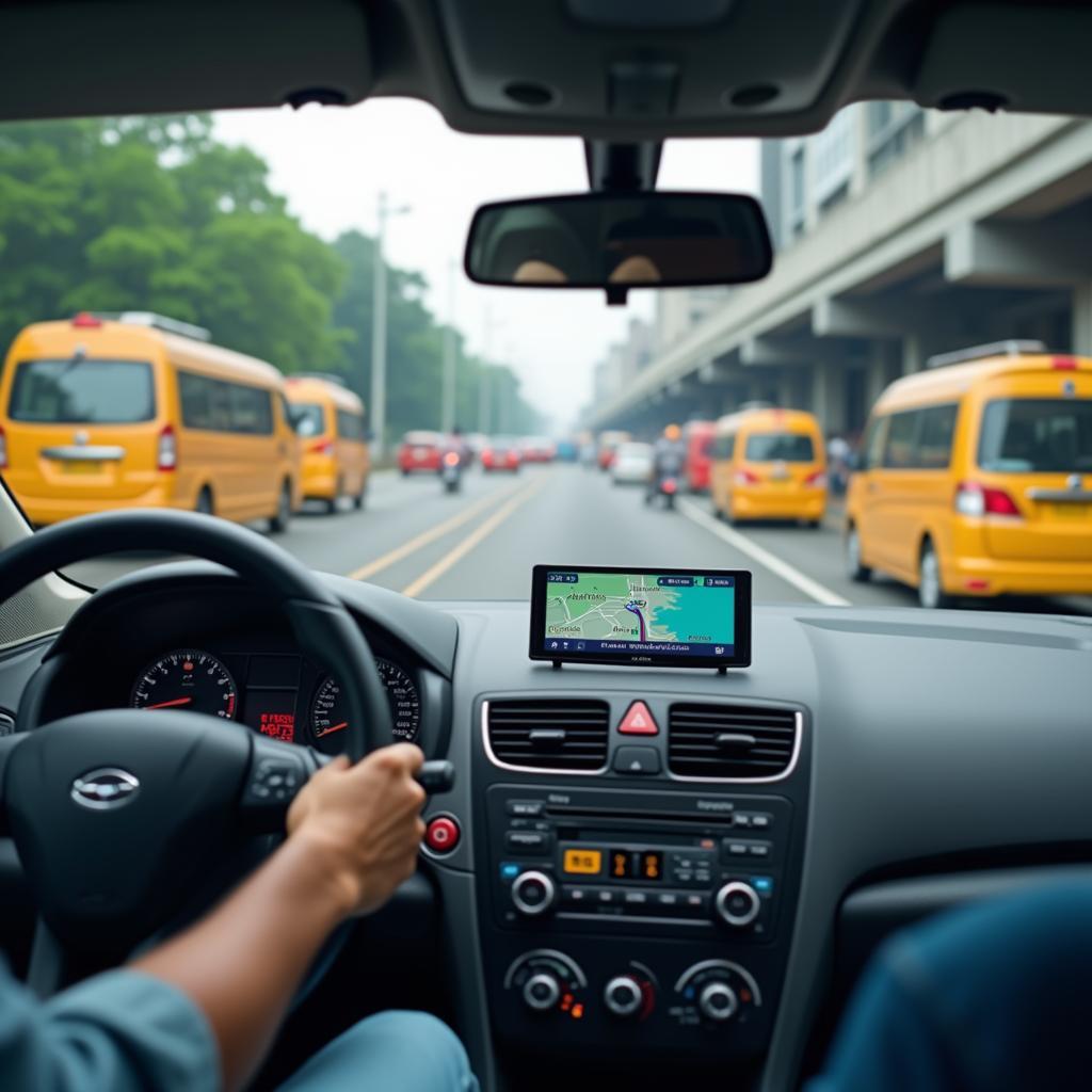 Navigating Mumbai Traffic with a Hired Car