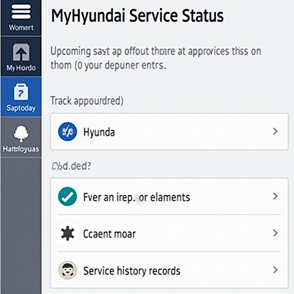 MyHyundai App Service Status