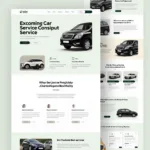 Modern and User-Friendly Online Car Service Website Design