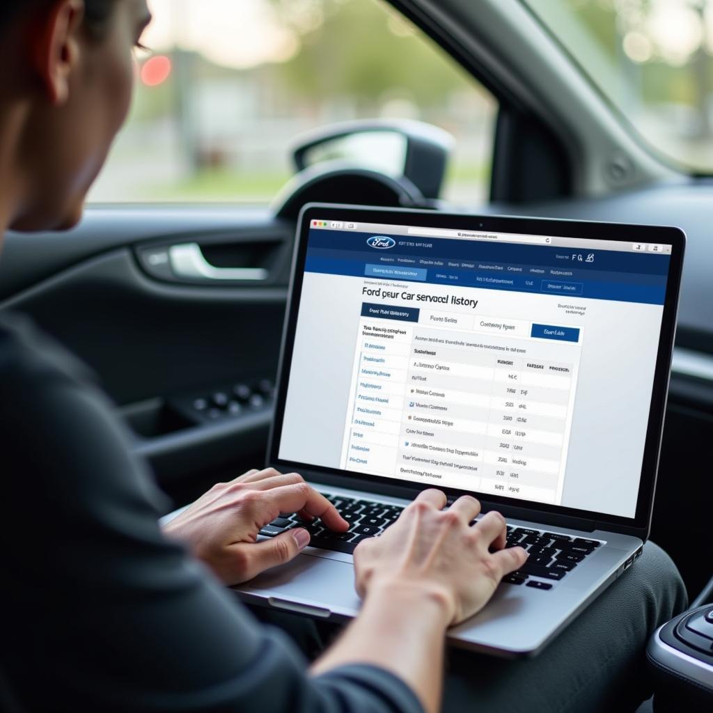 Checking Ford Service History Online