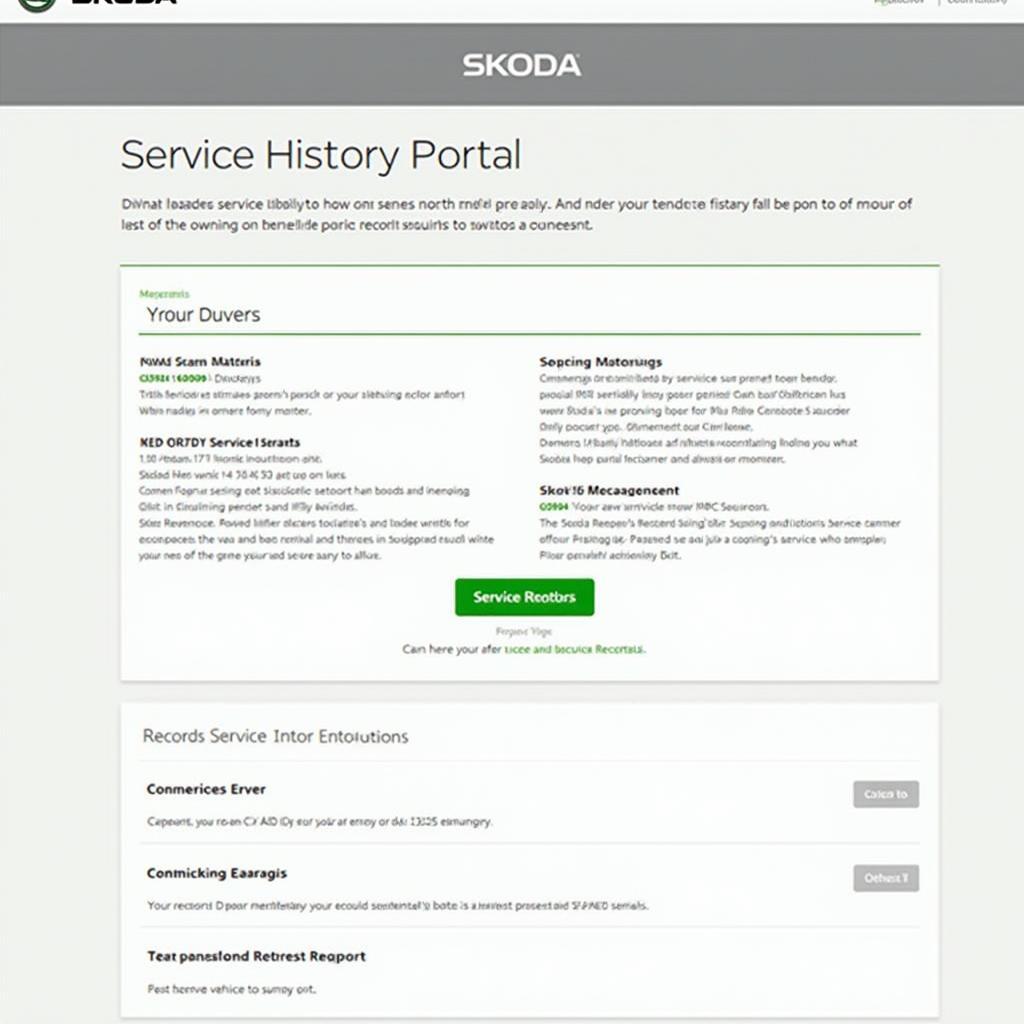 Online Skoda Service History Check