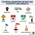 Essential equipment for a pilot car service