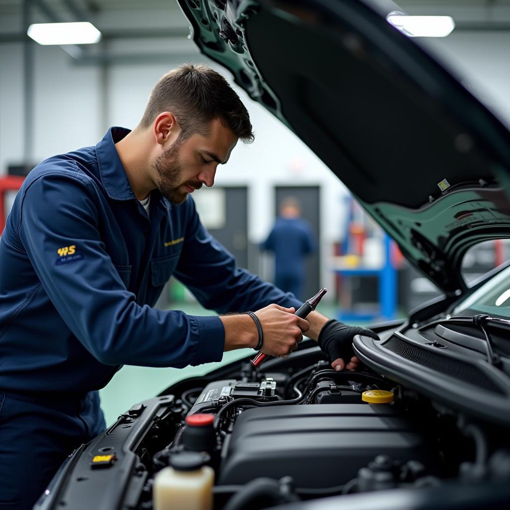 Mechanic Performing Premium Car Service in 10031