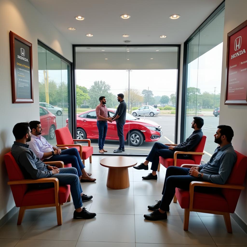 Pride Honda Service Hyderabad Customer Lounge