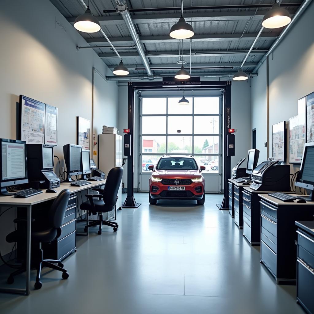 Modern Princeton Car Service Garage Interior