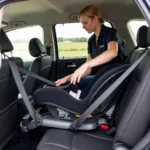 Car Seat Installation by a Technician