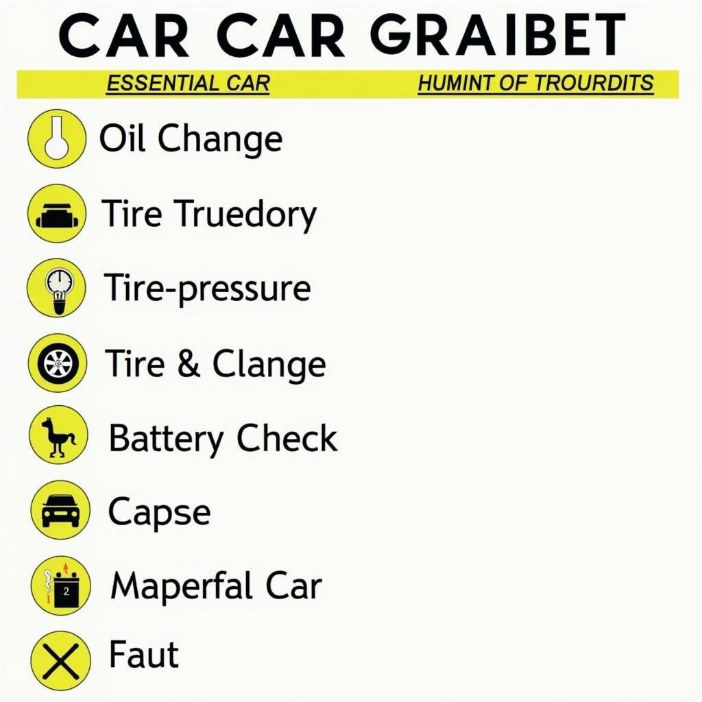 Car Maintenance Checklist in Hindi