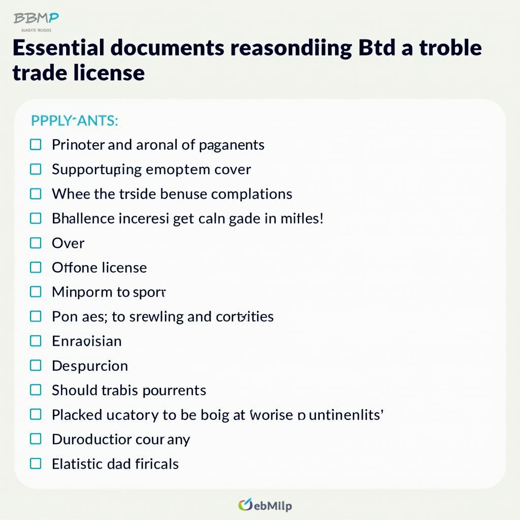 Required Documents for BBMP Trade License