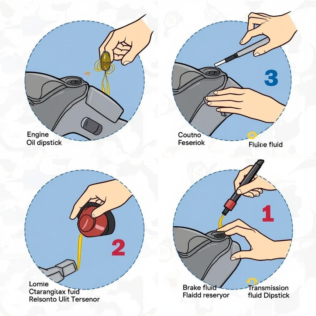 Routine car fluid level checks