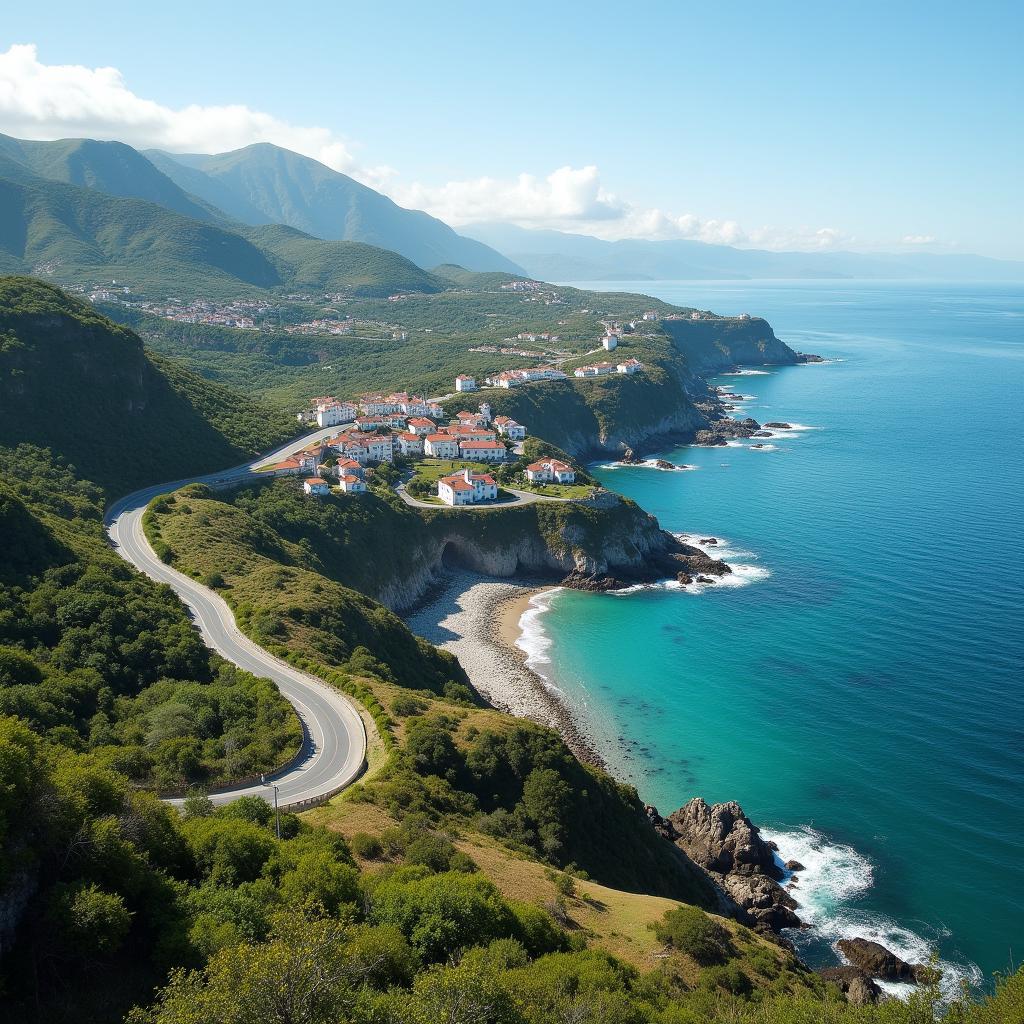 Scenic Driving Route from San Sebastian to Bayonne