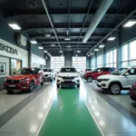 Modern Skoda Car Service Center in Bangalore