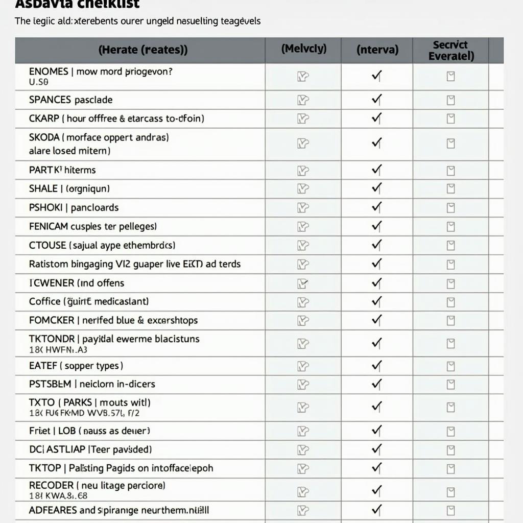 Skoda Rapid service checklist