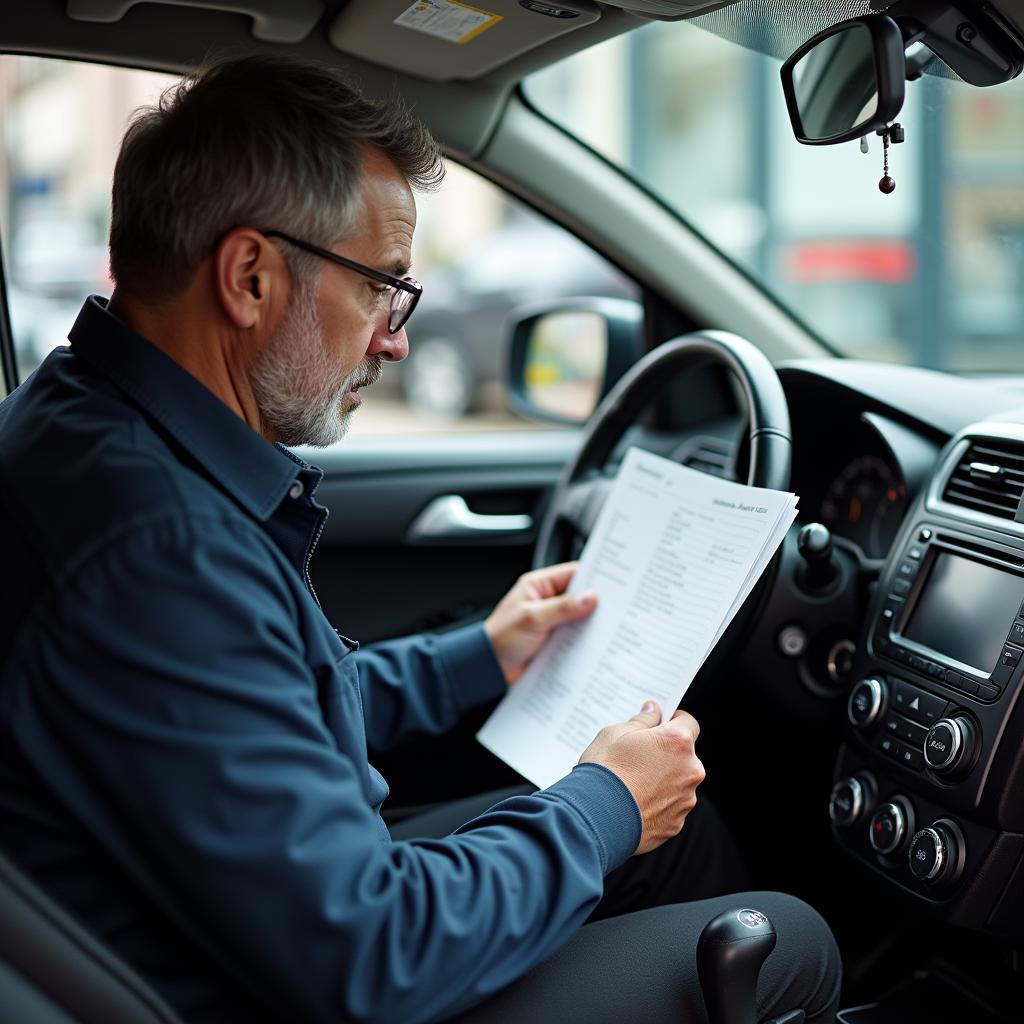 Suzuki Owner Reviewing Service Records