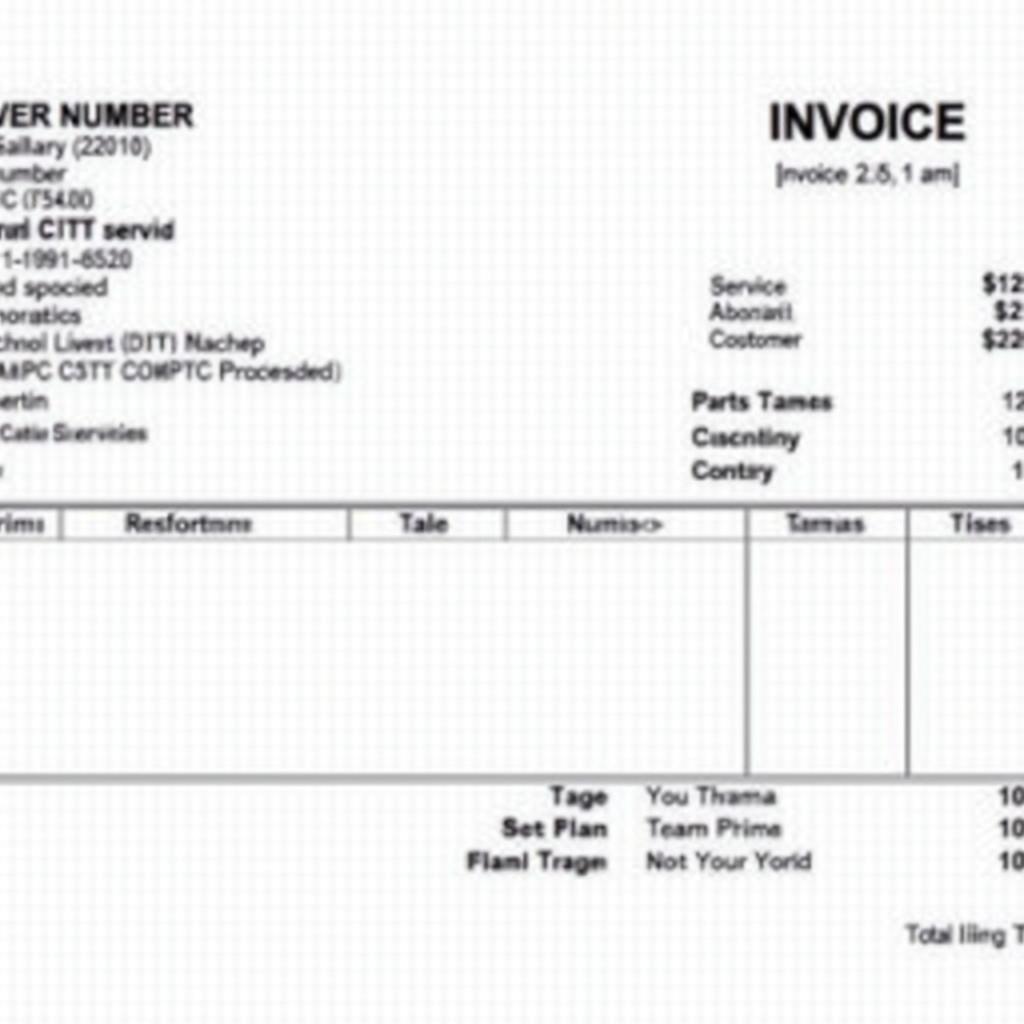 Tally ERP 9 Car Service Invoice Example