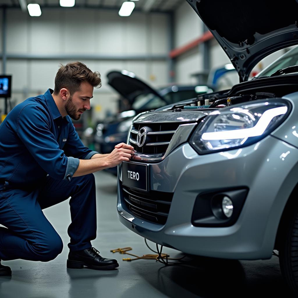 Tempo Car Undergoing Professional Service