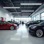 Tesla Service Center Interior