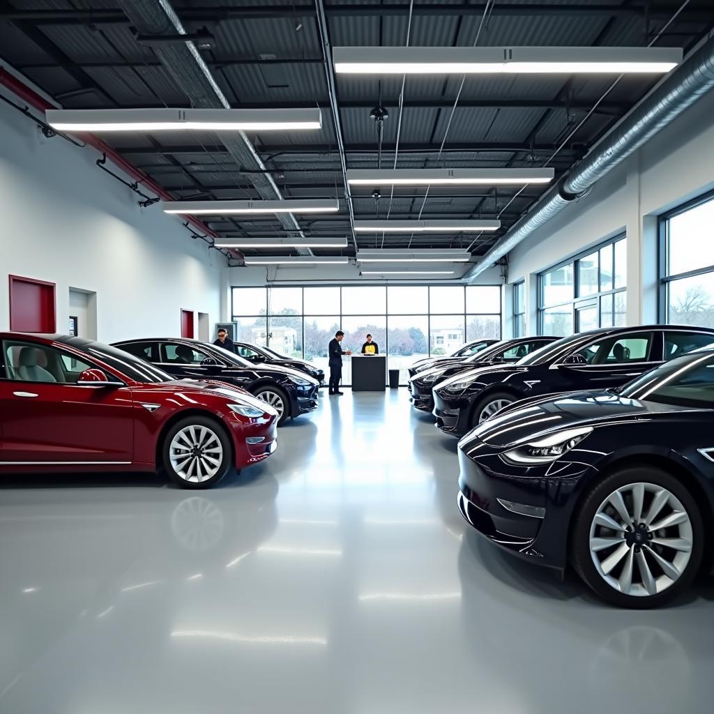 Inside a Tesla Electric Car Service Center: What to Expect