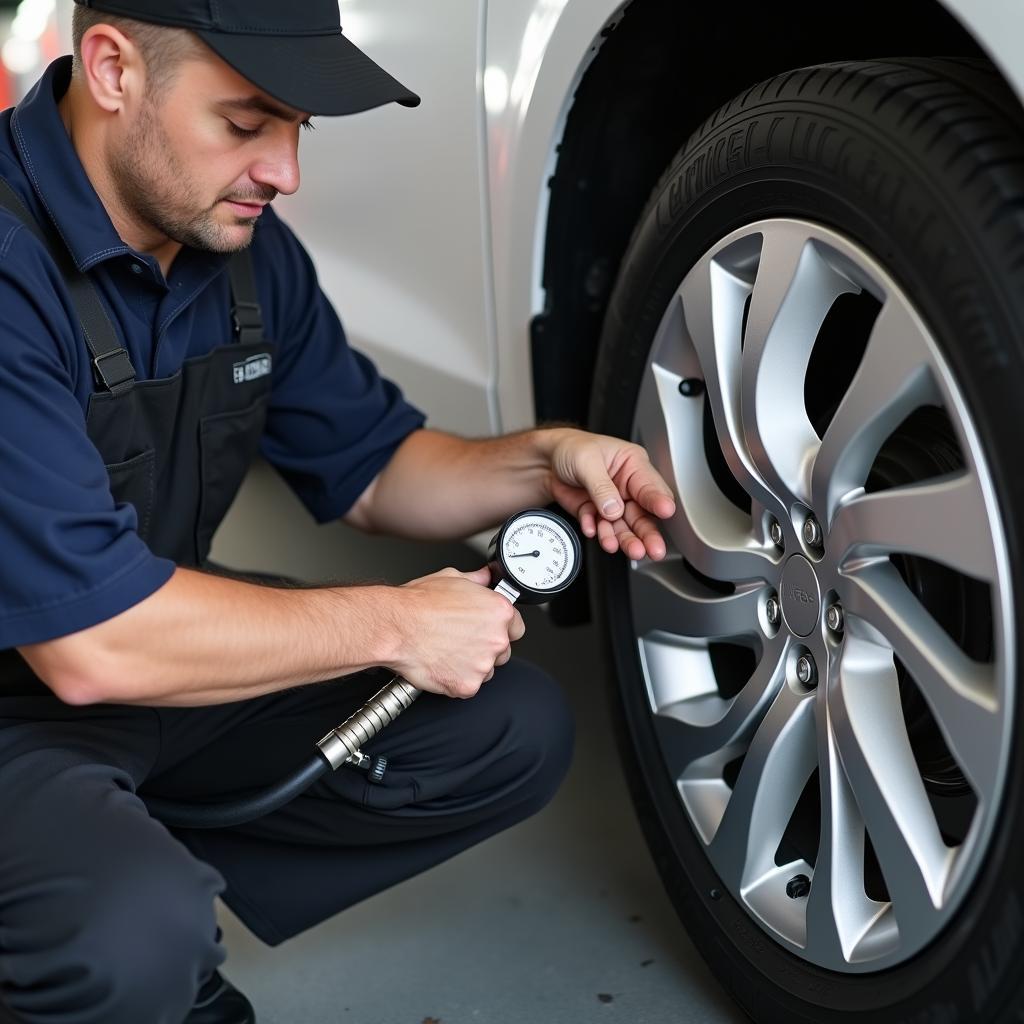 Tire Rotation and Pressure Check