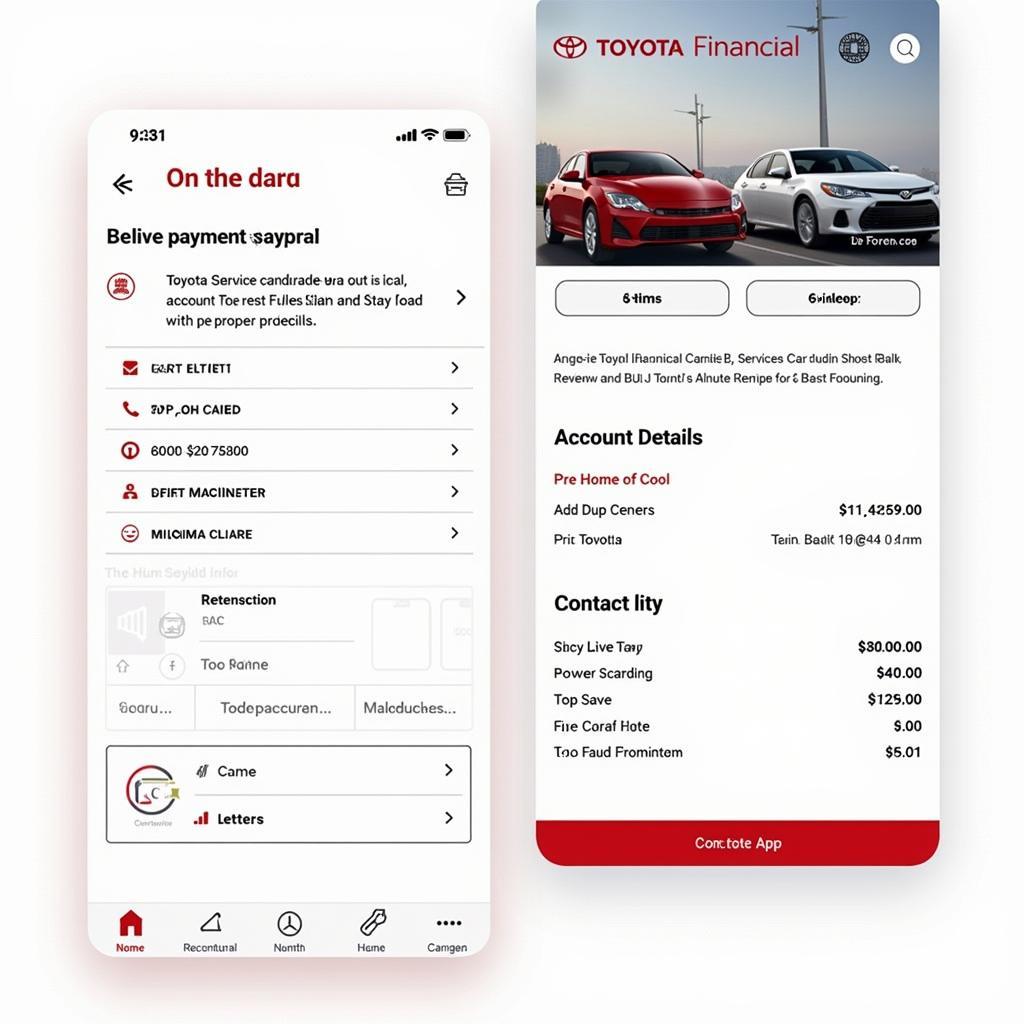 Toyota Car Finance Mobile App