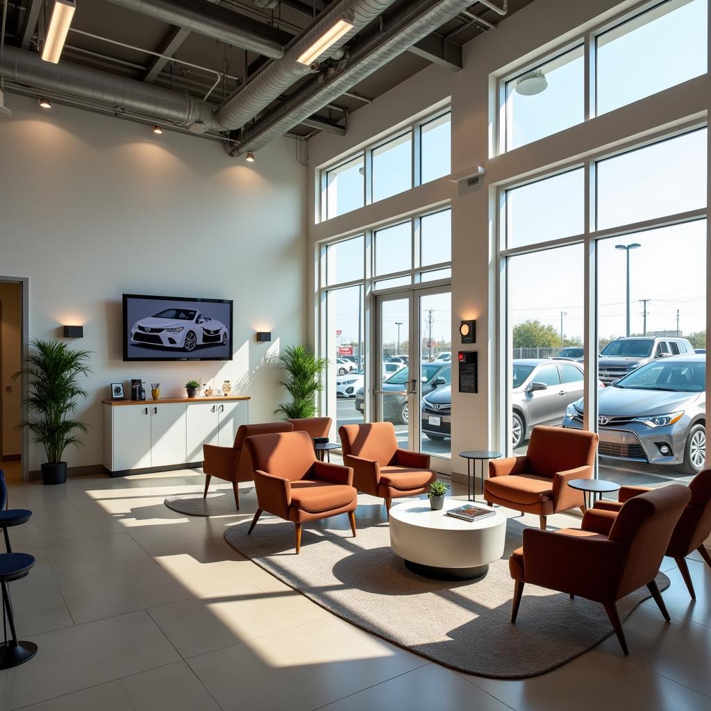 Customer Lounge in a Toyota Car Service Center