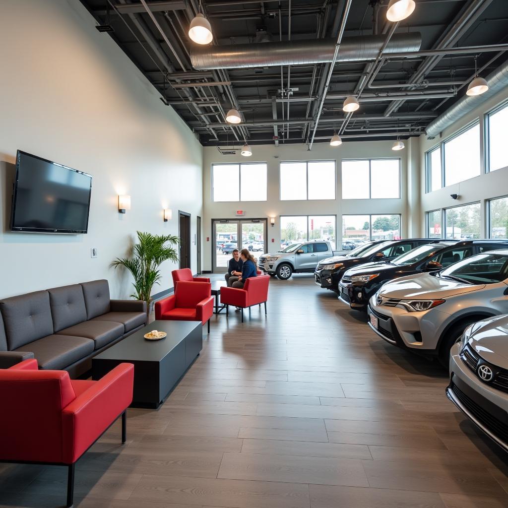 Comfortable Waiting Area at Toyota Car Service in Lincoln