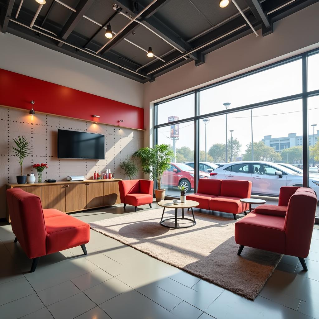 Toyota Car Service Waiting Area in Pune