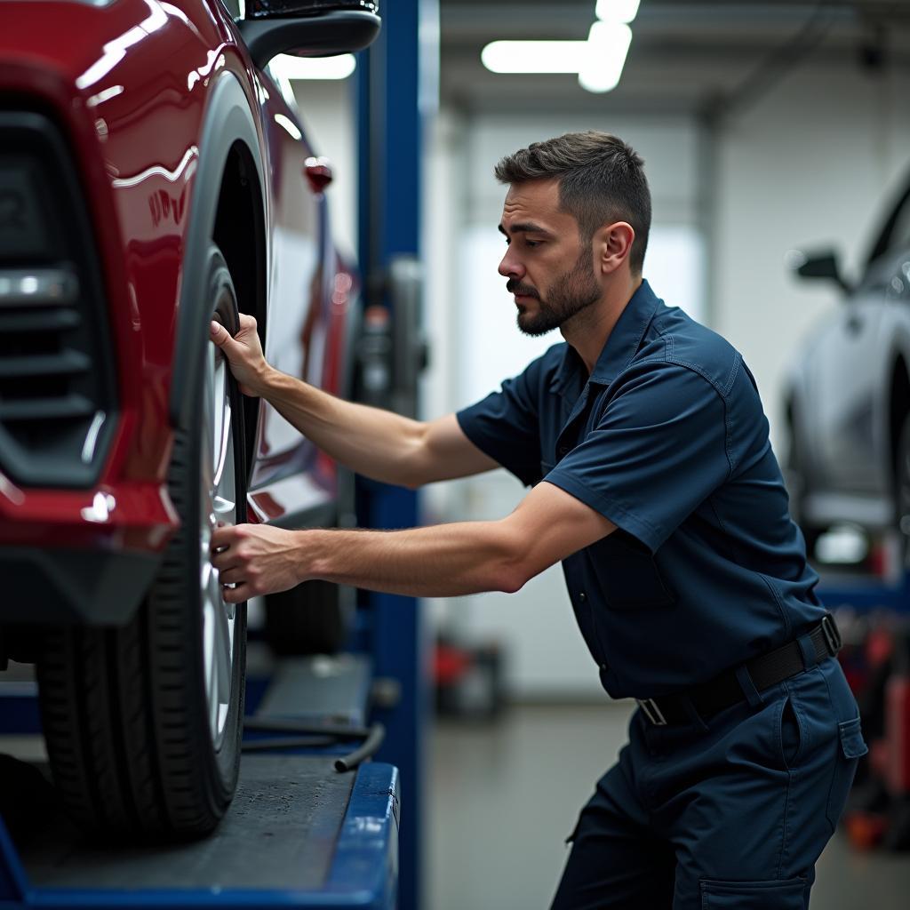 Toyota Certified Mechanic at Work