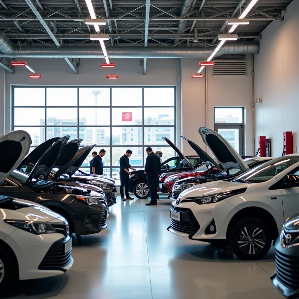 Modern Toyota Service Center in Doha